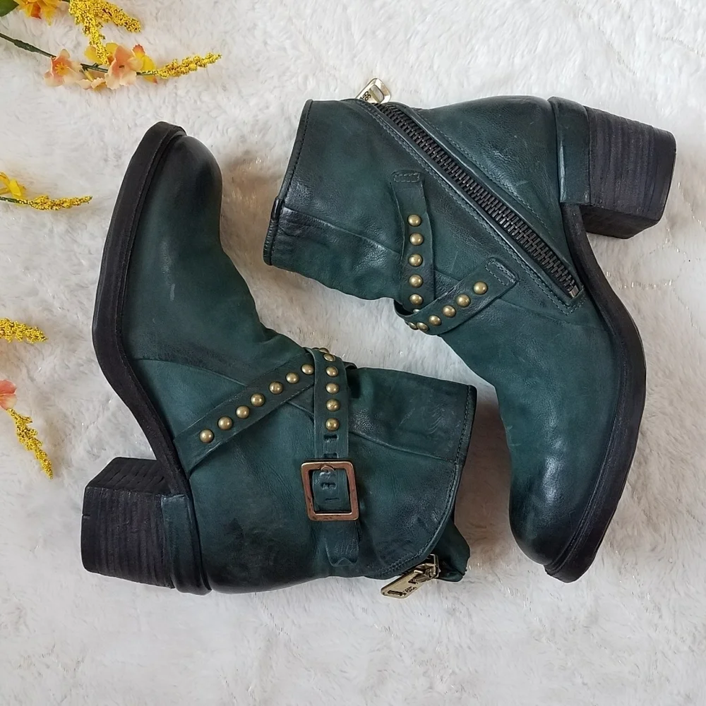 A.S.98 Salzburg Boots in Dark Teal - Picture 3 of 12